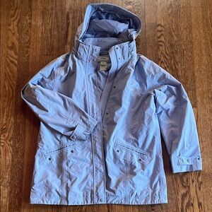 L.L. Bean Periwinkle Rain Coat
